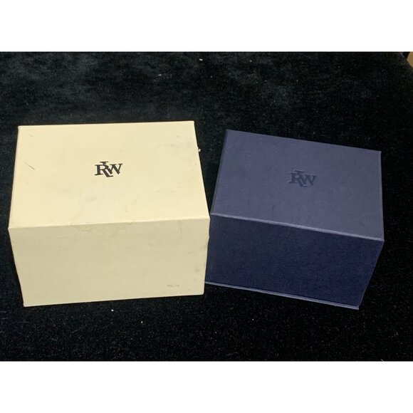 Raymond Weil Watch Box Presentation White Blue Cardboard Display Empty - Picture 2 of 8